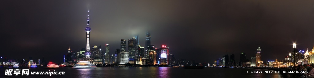 上海黄浦江天际线