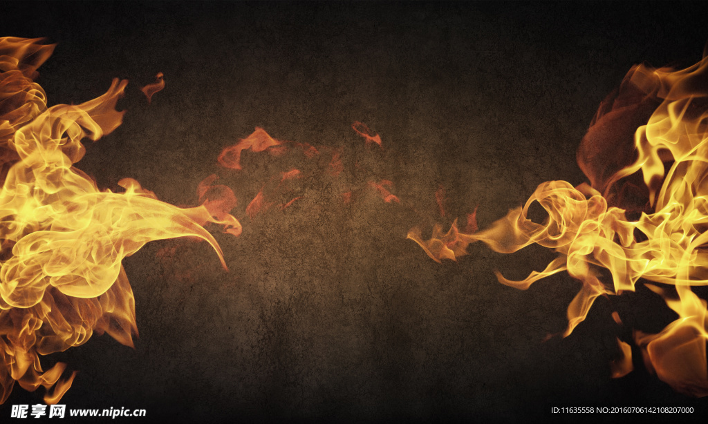 燃烧的烈焰大火