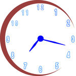 矢量挂钟卡通表