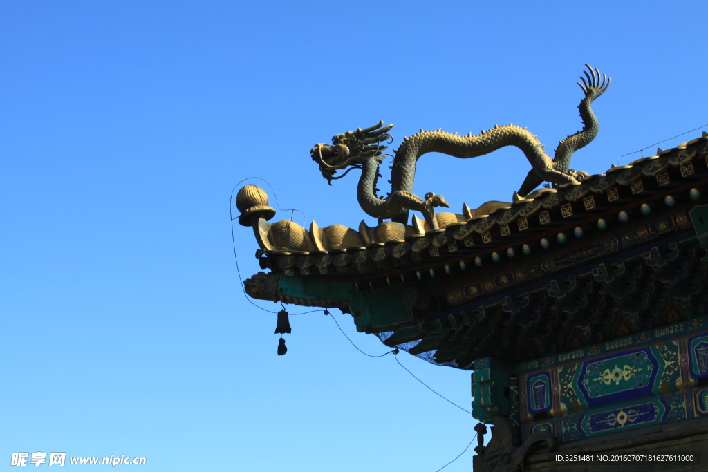 承德避暑山庄 古建 飞檐 檐角