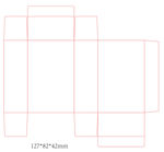 矢量 牙膏盒 简单盒子线图