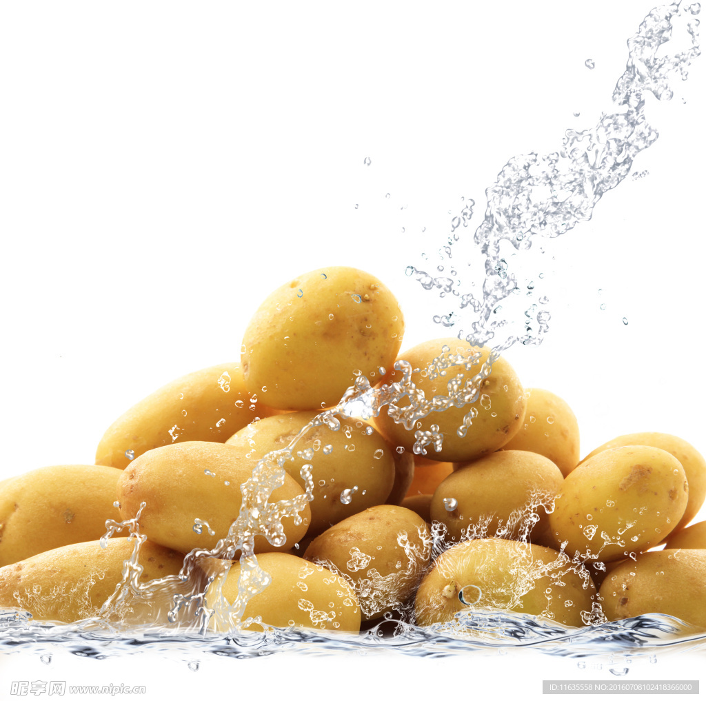 创意动态水纹与蔬菜