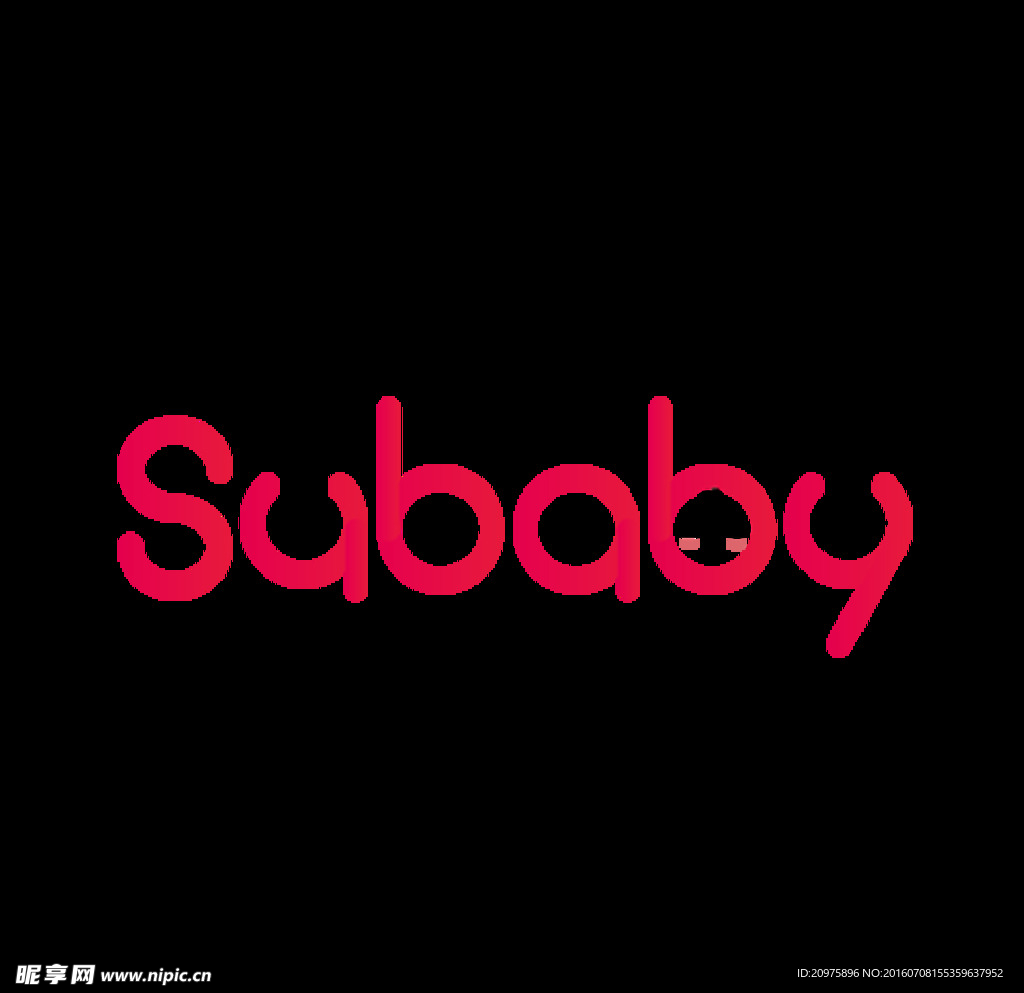 矢量 可爱  卡通 标志 粉色