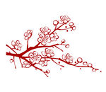 桃花 卡通 漫画 手绘