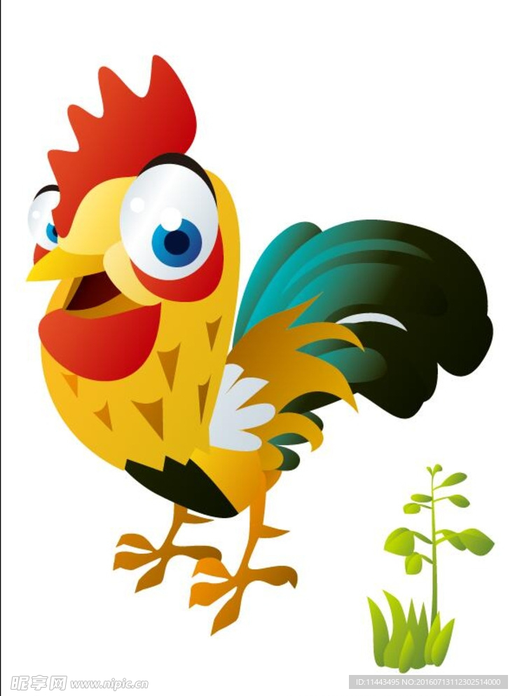卡通公鸡