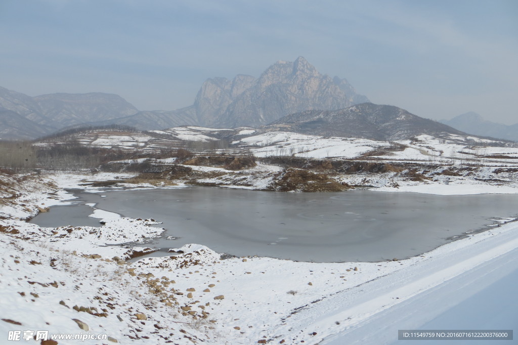 少室山南部冬景