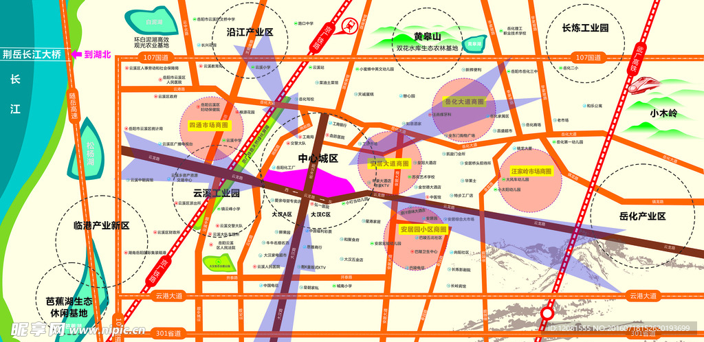岳阳云溪区缤纷天地区位图