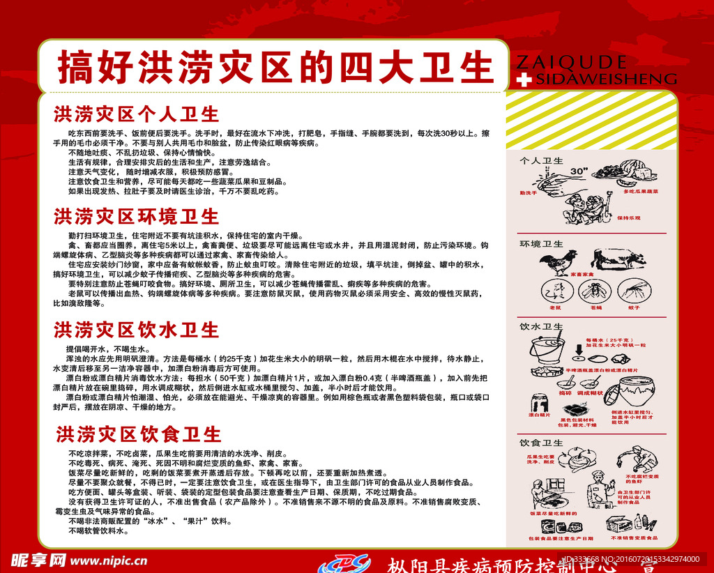 洪涝灾区的卫生