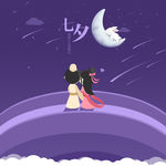 七夕创意情人节海报设计素材图