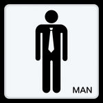 卫生间标识牌 男