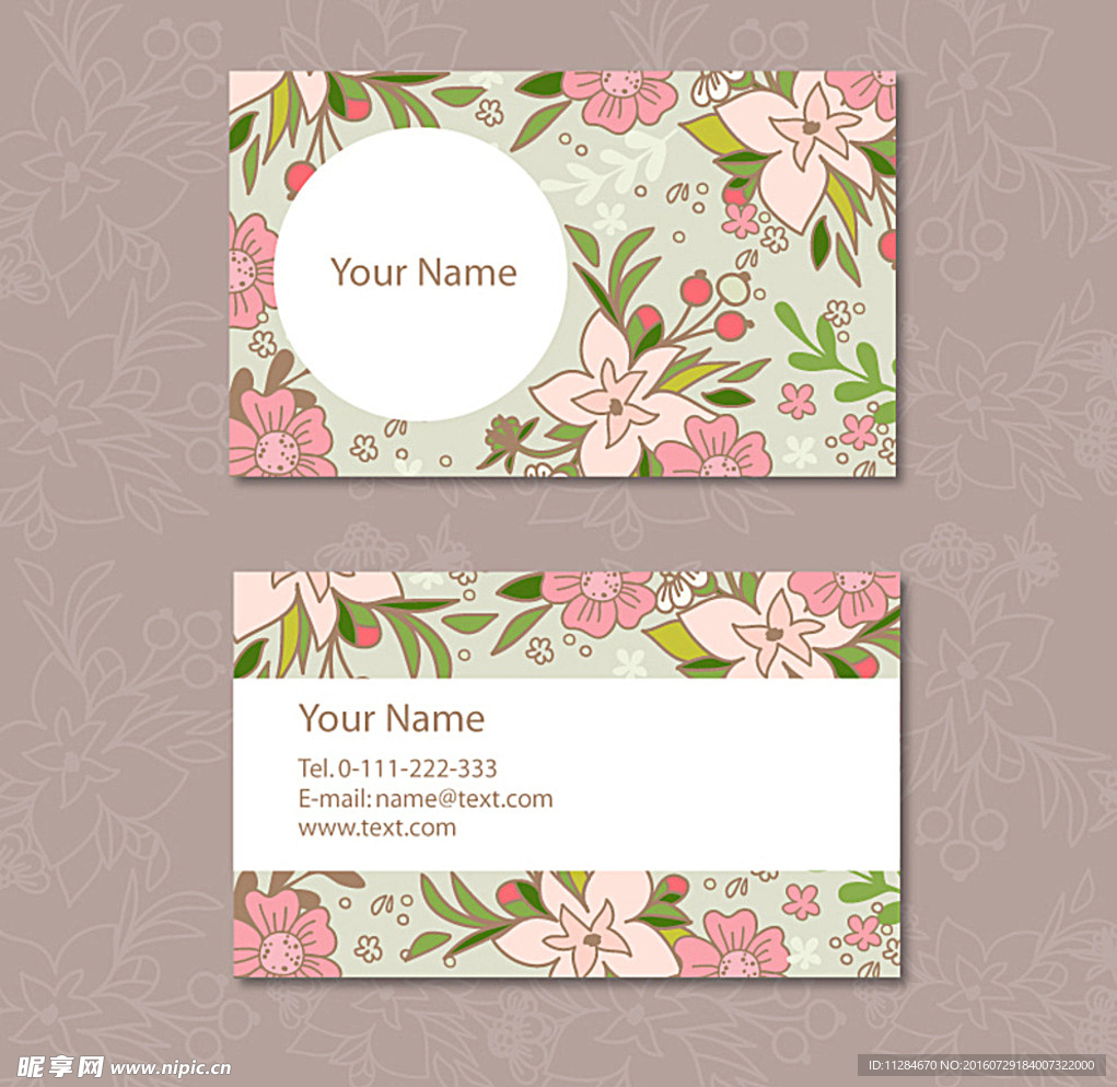 女性卡片 女性名片