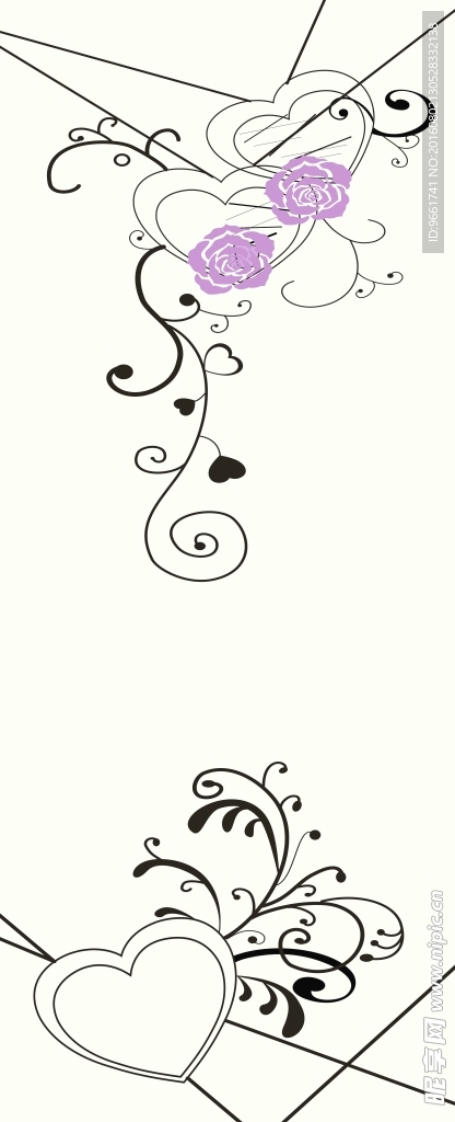 心心相印 移门画案