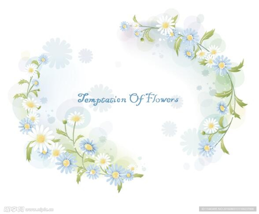 圆形花边矢量图