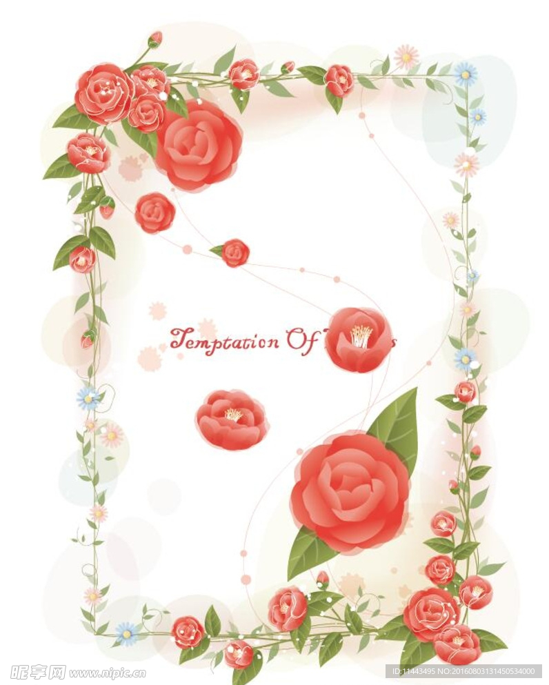 四方框花边矢量图