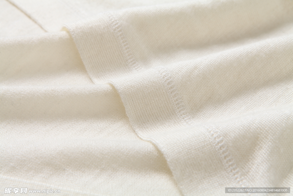 白色针织面料高清细节图