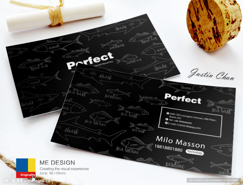 高档水族馆名片 海鲜名片