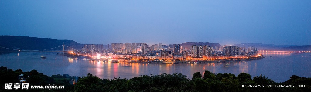 重庆江景夜景图