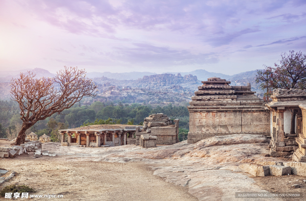 古代文明旅游建筑高清图片