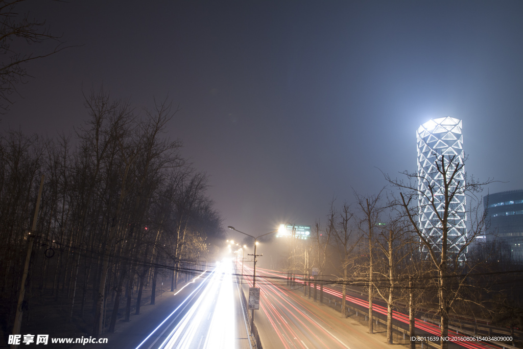 望京夜景