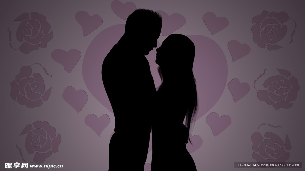 剪影 恋人