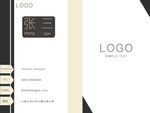 商务创意名片竖图经典简约色系