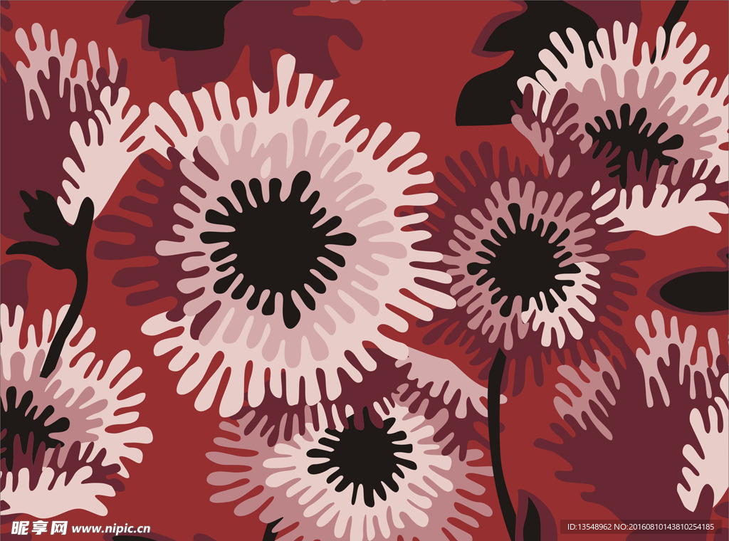 民族印花矢量图