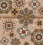 民族古典印花背景图