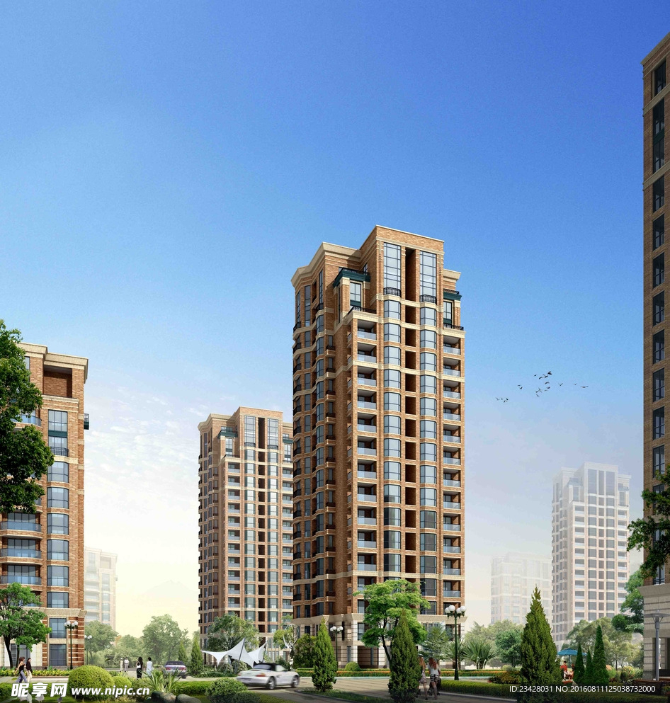 居住区住宅楼景观