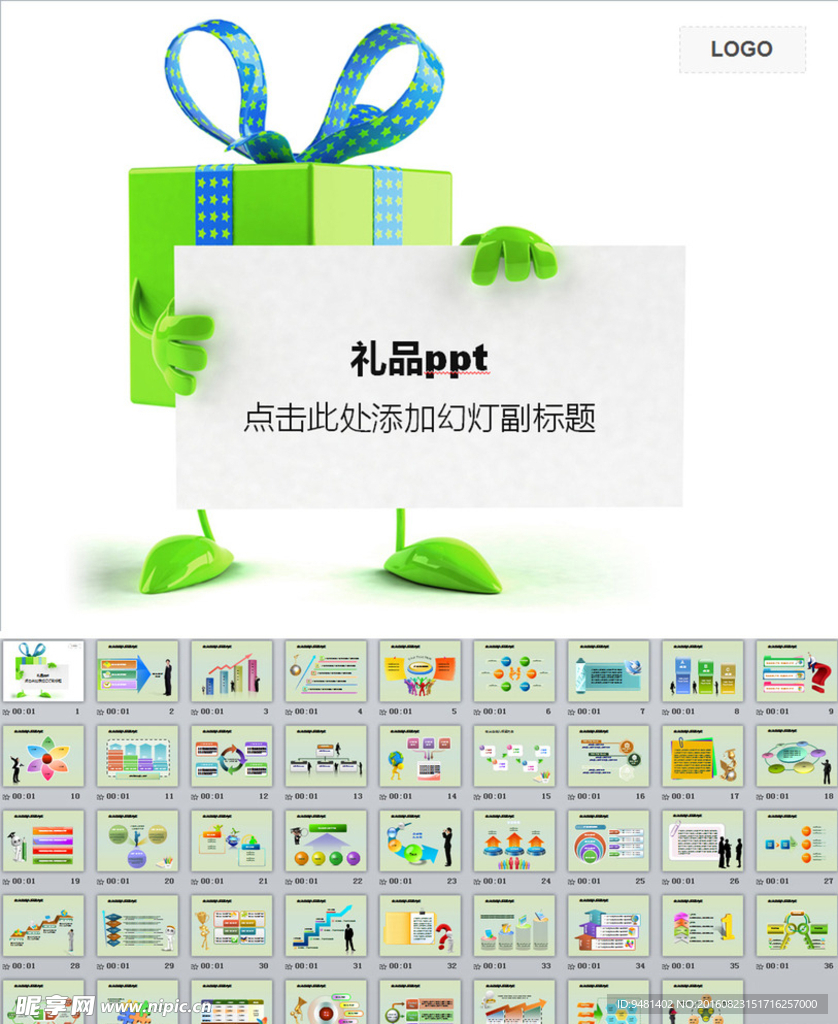 礼盒包装动态ppt