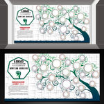 公司文化墙创意设计校园企业形象