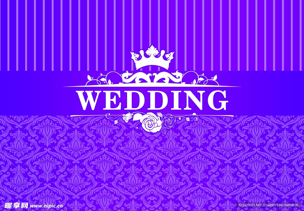 紫色婚礼背景