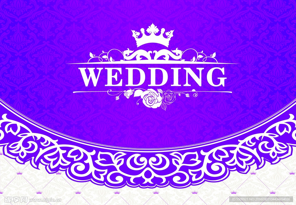 紫色婚礼背景