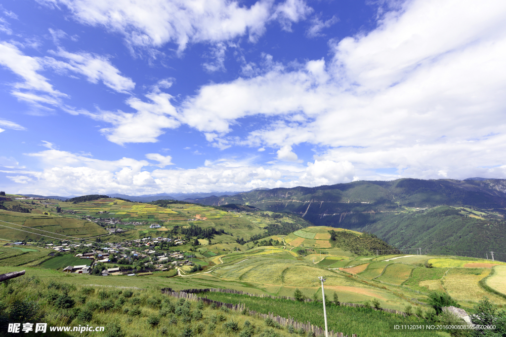 丽江美丽的村庄