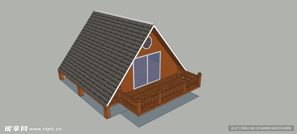 景点造型度假木屋