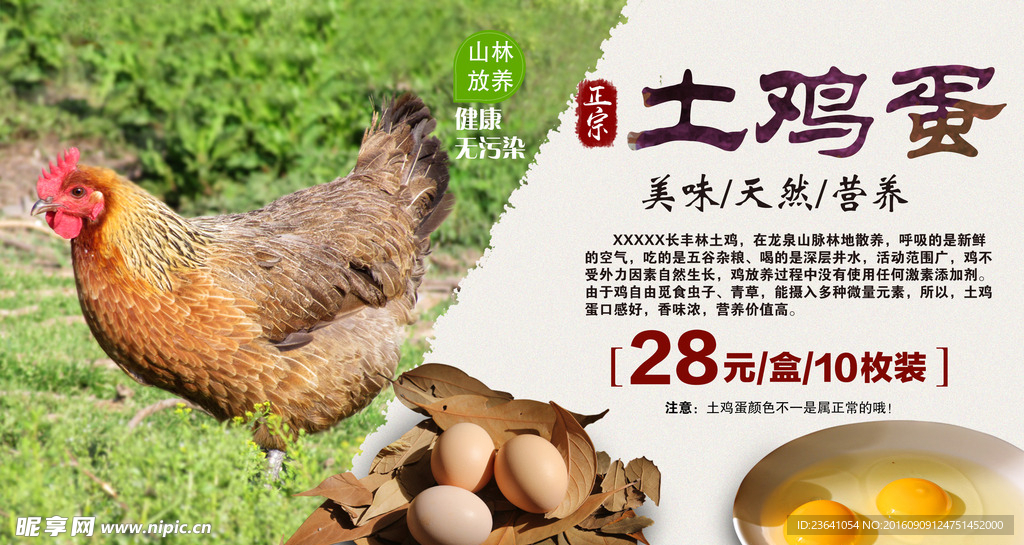 土鸡蛋海报图片