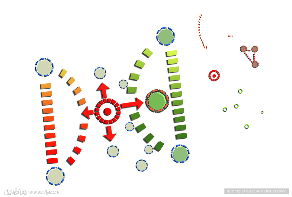 平面图 指示 标志 彩平 PS