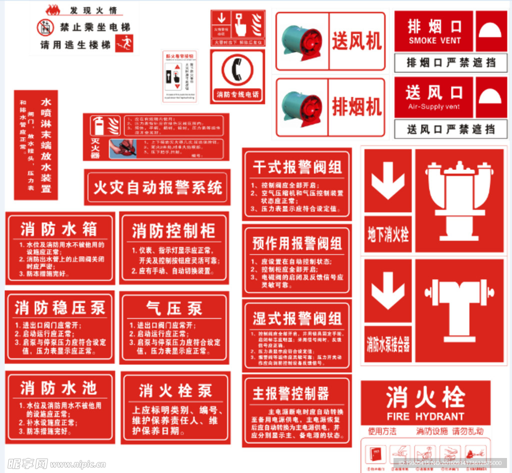 消防四个能力相关标牌