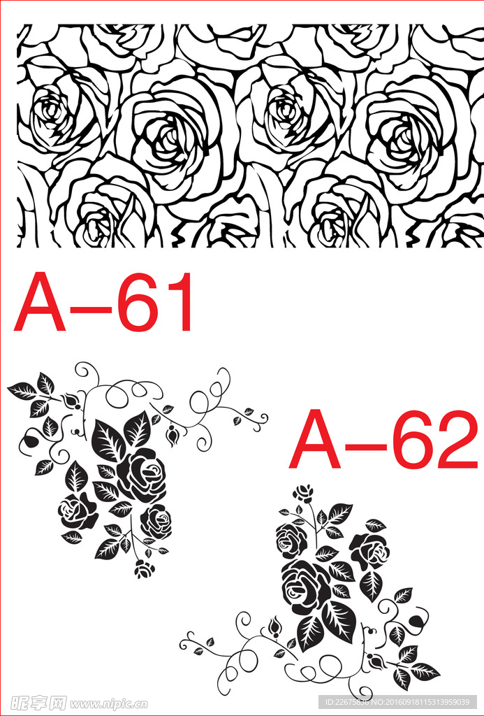 硅藻泥图  矢量图