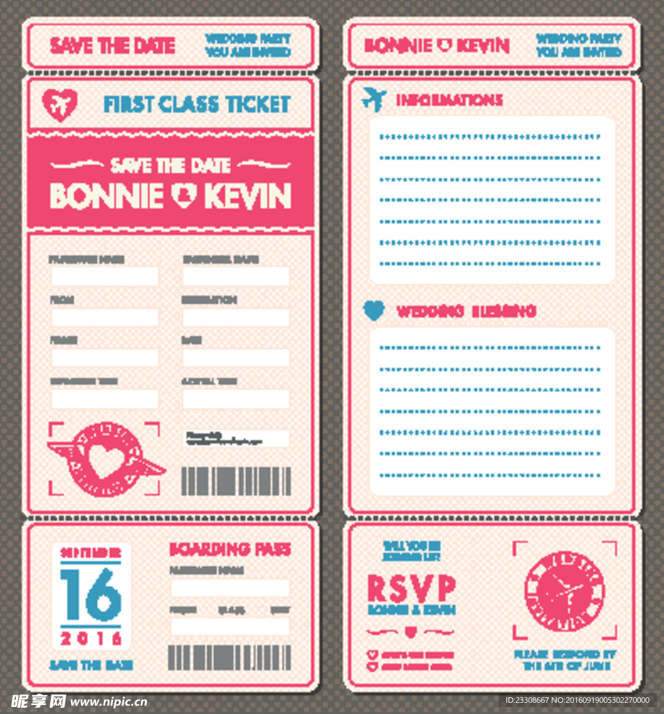 怀旧机票门票劵