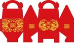 龙凤图喜糖盒