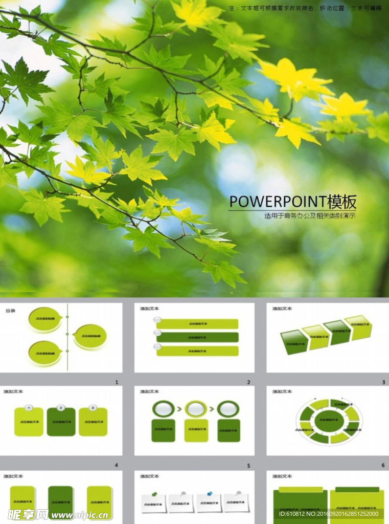 绿色PPT   环保PPT