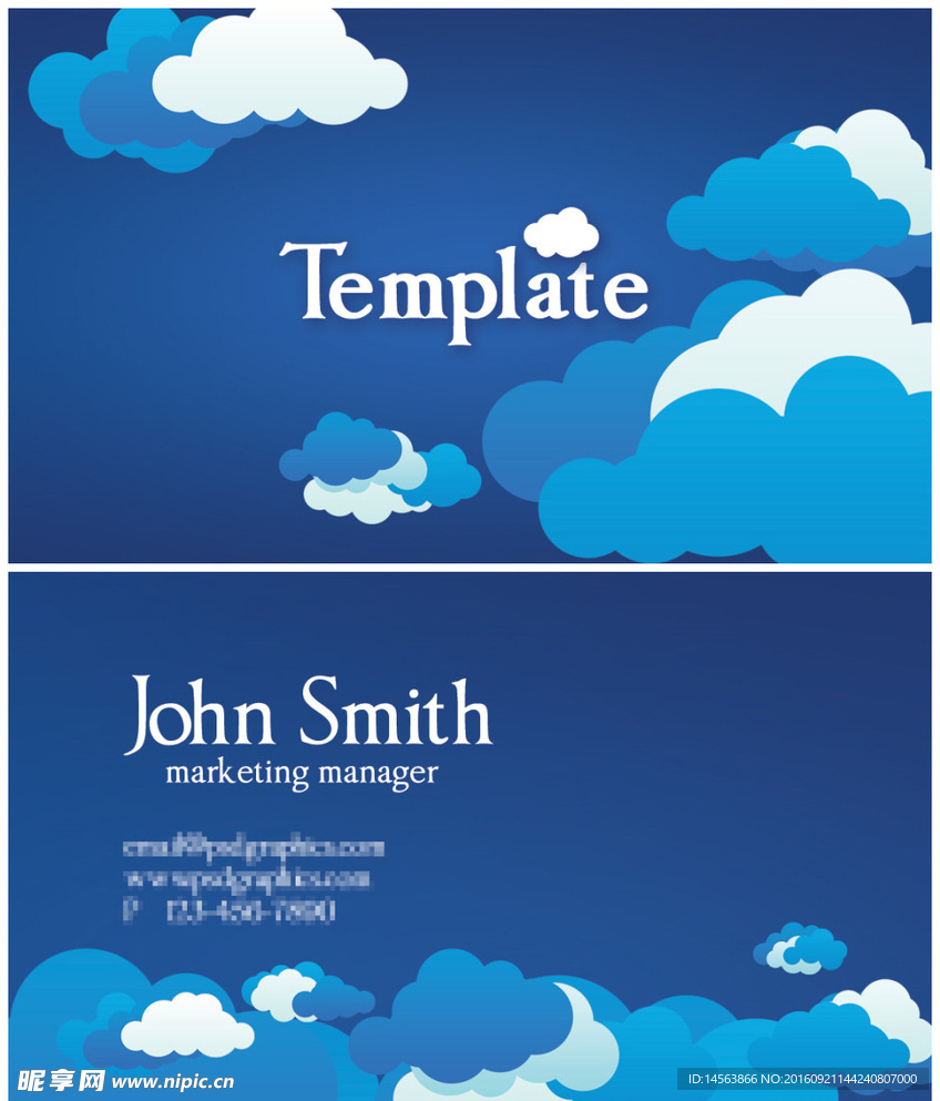 个性扁平化名片