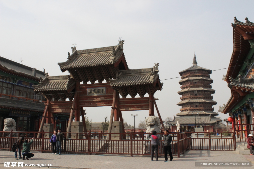 应县木塔及牌坊