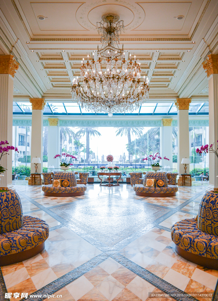 瓷砖效果图  酒店大堂