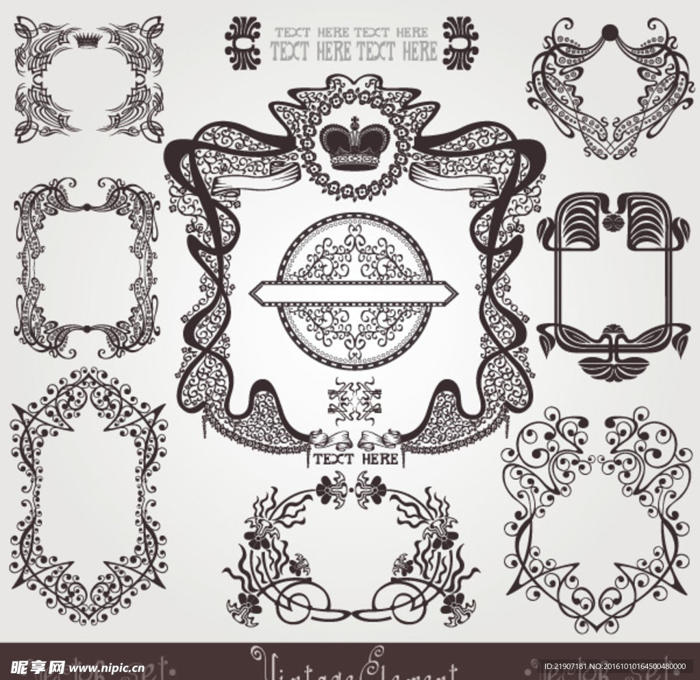 欧式古典花纹图案