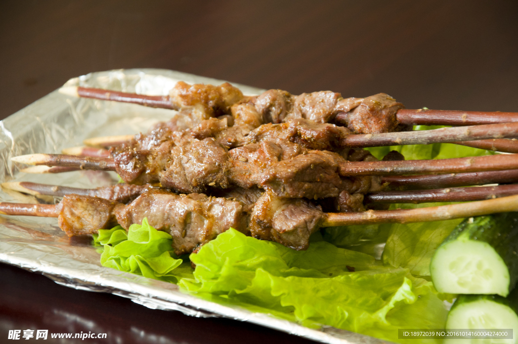 红柳枝羊肉串