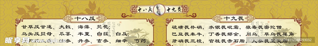 中医十八反十九畏