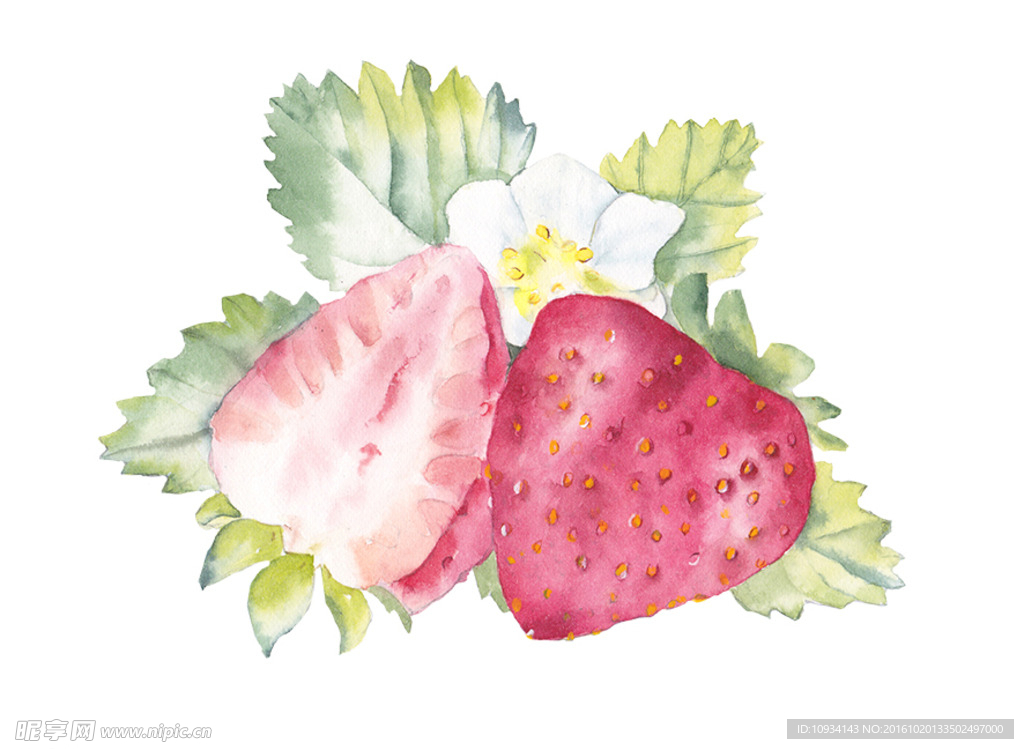 手绘草莓