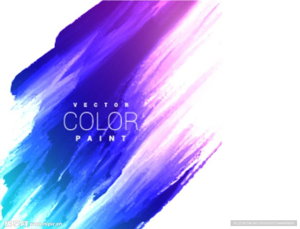 蓝色时尚水彩水墨底纹背景图片