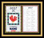 2017鸡年名片日历